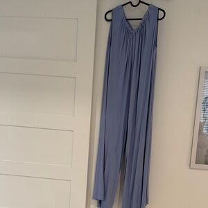 Free people Women's Sleeveless Light Blue Wide-Leg Jumpsuit